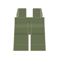 LEGO Beine plain, olive gr&uuml;n
