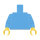 Torso & Arme plain hellblau, gelbe Hände