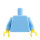 Torso & Arme plain hellblau, gelbe Hände
