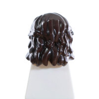 Haare, lang, wellig, dunkelbraun