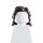 Haare, lang, wellig, dunkelbraun