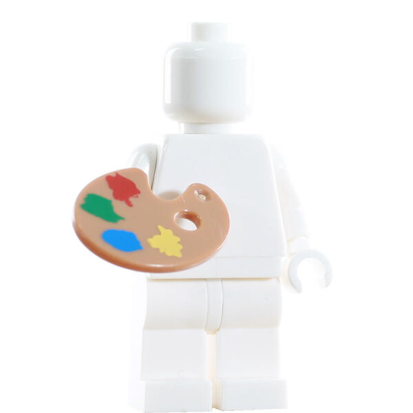 LEGO® Zubehör Minifiguren Maler Pinsel und Farbpalette Palette,  neu 