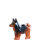 LEGO Hund Husky, braun/schwarz
