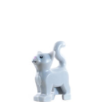 LEGO Katze, stehend, hellgrau